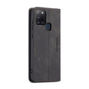 For Samsung Galaxy A21S CaseMe-013 Multifunctional Retro Frosted Horizontal Flip Leather Case with Card Slot & Holder & Wallet(Black)