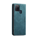 For Samsung Galaxy A21S CaseMe-013 Multifunctional Retro Frosted Horizontal Flip Leather Case with Card Slot & Holder & Wallet(Blue)