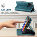 For Samsung Galaxy A21S CaseMe-013 Multifunctional Retro Frosted Horizontal Flip Leather Case with Card Slot & Holder & Wallet(Blue)