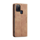 For Samsung Galaxy A21S CaseMe-013 Multifunctional Retro Frosted Horizontal Flip Leather Case with Card Slot & Holder & Wallet(Brown)