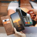 For Samsung Galaxy A21S CaseMe-013 Multifunctional Retro Frosted Horizontal Flip Leather Case with Card Slot & Holder & Wallet(Brown)