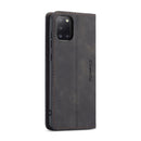 For Samsung Galaxy A31 CaseMe-013 Multifunctional Retro Frosted Horizontal Flip Leather Case with Card Slot & Holder & Wallet(Black)