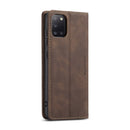 For Samsung Galaxy A31 CaseMe-013 Multifunctional Retro Frosted Horizontal Flip Leather Case with Card Slot & Holder & Wallet(Coffee)