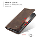 For Samsung Galaxy A31 CaseMe-013 Multifunctional Retro Frosted Horizontal Flip Leather Case with Card Slot & Holder & Wallet(Coffee)