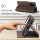 For Samsung Galaxy A31 CaseMe-013 Multifunctional Retro Frosted Horizontal Flip Leather Case with Card Slot & Holder & Wallet(Coffee)