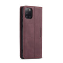 For Samsung Galaxy A31 CaseMe-013 Multifunctional Retro Frosted Horizontal Flip Leather Case with Card Slot & Holder & Wallet(Wine Red)