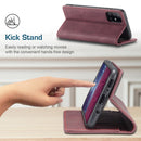 For Samsung Galaxy A31 CaseMe-013 Multifunctional Retro Frosted Horizontal Flip Leather Case with Card Slot & Holder & Wallet(Wine Red)