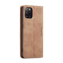 For Samsung Galaxy A31 CaseMe-013 Multifunctional Retro Frosted Horizontal Flip Leather Case with Card Slot & Holder & Wallet(Brown)