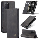 For Samsung Galaxy A41 CaseMe-013 Multifunctional Retro Frosted Horizontal Flip Leather Case with Card Slot & Holder & Wallet(Black)