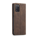 For Samsung Galaxy A41 CaseMe-013 Multifunctional Retro Frosted Horizontal Flip Leather Case with Card Slot & Holder & Wallet(Coffee)