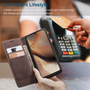 For Samsung Galaxy A41 CaseMe-013 Multifunctional Retro Frosted Horizontal Flip Leather Case with Card Slot & Holder & Wallet(Coffee)