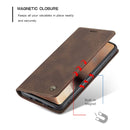 For Samsung Galaxy A41 CaseMe-013 Multifunctional Retro Frosted Horizontal Flip Leather Case with Card Slot & Holder & Wallet(Coffee)