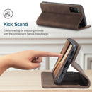For Samsung Galaxy A41 CaseMe-013 Multifunctional Retro Frosted Horizontal Flip Leather Case with Card Slot & Holder & Wallet(Coffee)
