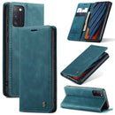 For Samsung Galaxy A41 CaseMe-013 Multifunctional Retro Frosted Horizontal Flip Leather Case with Card Slot & Holder & Wallet(Blue)