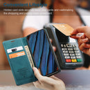 For Samsung Galaxy A41 CaseMe-013 Multifunctional Retro Frosted Horizontal Flip Leather Case with Card Slot & Holder & Wallet(Blue)
