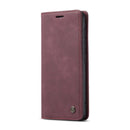 For Samsung Galaxy A41 CaseMe-013 Multifunctional Retro Frosted Horizontal Flip Leather Case with Card Slot & Holder & Wallet(Wine Red)
