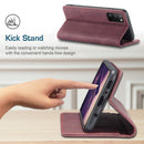 For Samsung Galaxy A41 CaseMe-013 Multifunctional Retro Frosted Horizontal Flip Leather Case with Card Slot & Holder & Wallet(Wine Red)