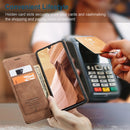 For Samsung Galaxy A41 CaseMe-013 Multifunctional Retro Frosted Horizontal Flip Leather Case with Card Slot & Holder & Wallet(Brown)
