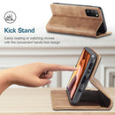 For Samsung Galaxy A41 CaseMe-013 Multifunctional Retro Frosted Horizontal Flip Leather Case with Card Slot & Holder & Wallet(Brown)