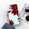 For Huawei P40 lite / nova 6 SE Shockproof Painted TPU Protective Case(Red Flower)