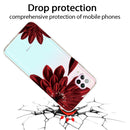For Huawei P40 lite / nova 6 SE Shockproof Painted TPU Protective Case(Red Flower)