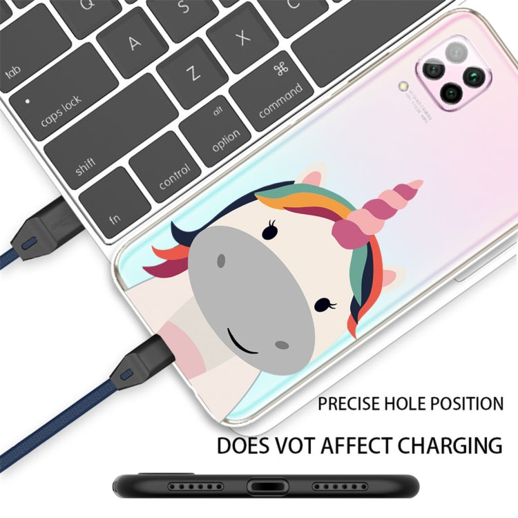 For Huawei P40 lite / nova 6 SE Shockproof Painted TPU Protective Case(Fat Unicorn)