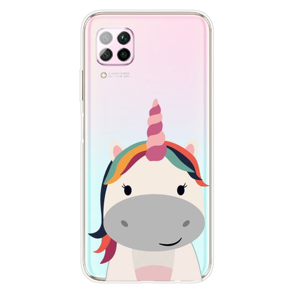 For Huawei P40 lite / nova 6 SE Shockproof Painted TPU Protective Case(Fat Unicorn)