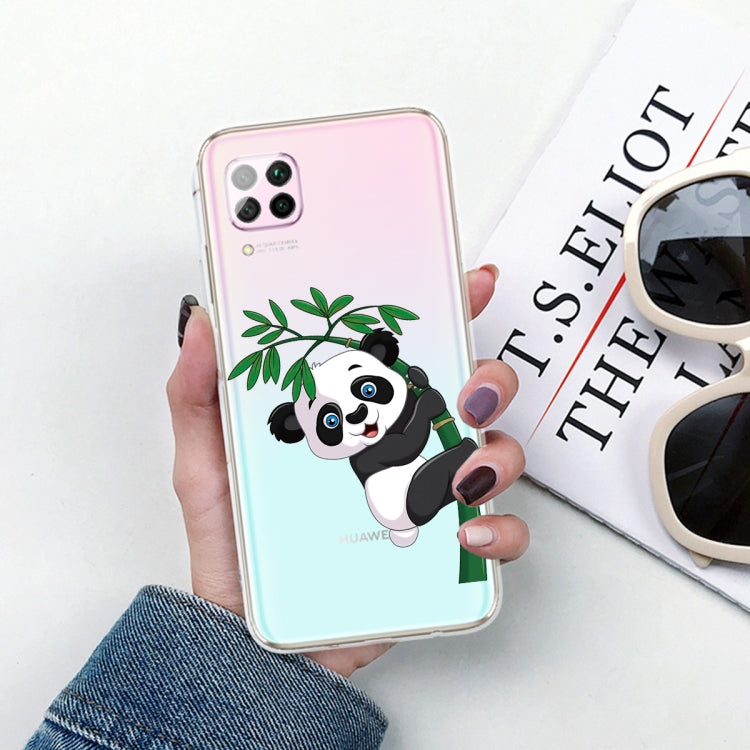 For Huawei P40 lite / nova 6 SE Shockproof Painted TPU Protective Case(Bamboo Panda)