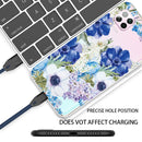 For Huawei P40 lite / nova 6 SE Shockproof Painted TPU Protective Case(Blue White Rose)