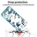 For Huawei P40 lite E / Y7p Shockproof Painted TPU Protective Case(Chrysanthemum Butterfly)