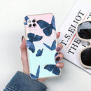 For Huawei P40 lite E / Y7p Shockproof Painted TPU Protective Case(Blue Butterfly)