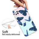 For Huawei P40 lite E / Y7p Shockproof Painted TPU Protective Case(Blue Butterfly)