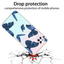 For Huawei P40 lite E / Y7p Shockproof Painted TPU Protective Case(Blue Butterfly)