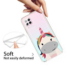 For Huawei P40 lite E / Y7p Shockproof Painted TPU Protective Case(Fat Unicorn)