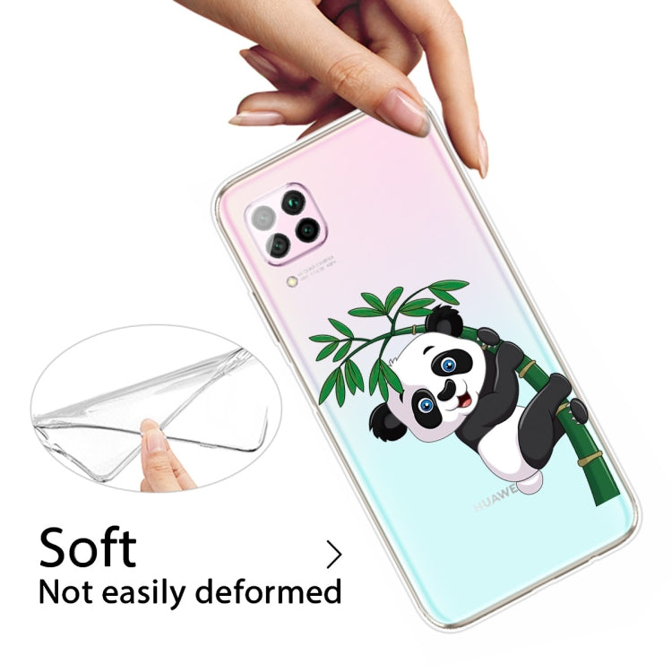For Huawei P40 lite E / Y7p Shockproof Painted TPU Protective Case(Bamboo Panda)
