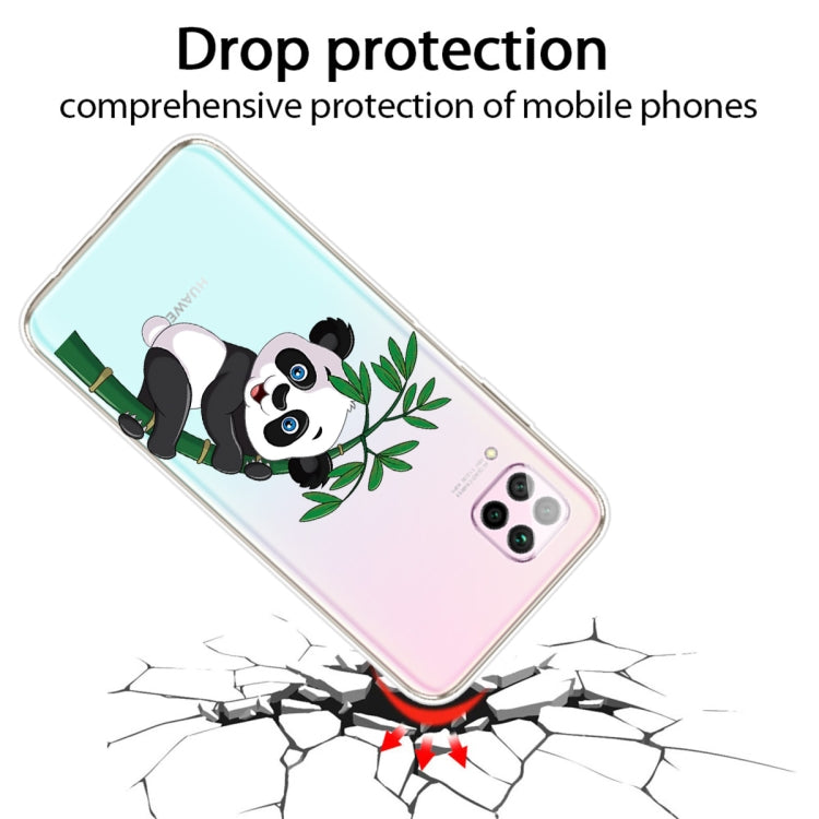 For Huawei P40 lite E / Y7p Shockproof Painted TPU Protective Case(Bamboo Panda)