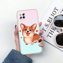 For Huawei P40 lite E / Y7p Shockproof Painted TPU Protective Case(Love Corgi)