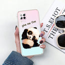 For Huawei P40 lite E / Y7p Shockproof Painted TPU Protective Case(Fighting Panda)