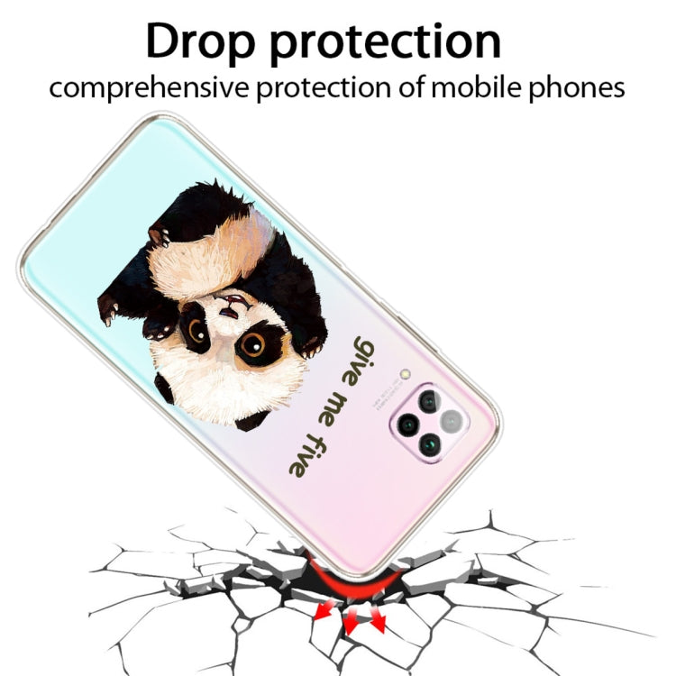 For Huawei P40 lite E / Y7p Shockproof Painted TPU Protective Case(Fighting Panda)