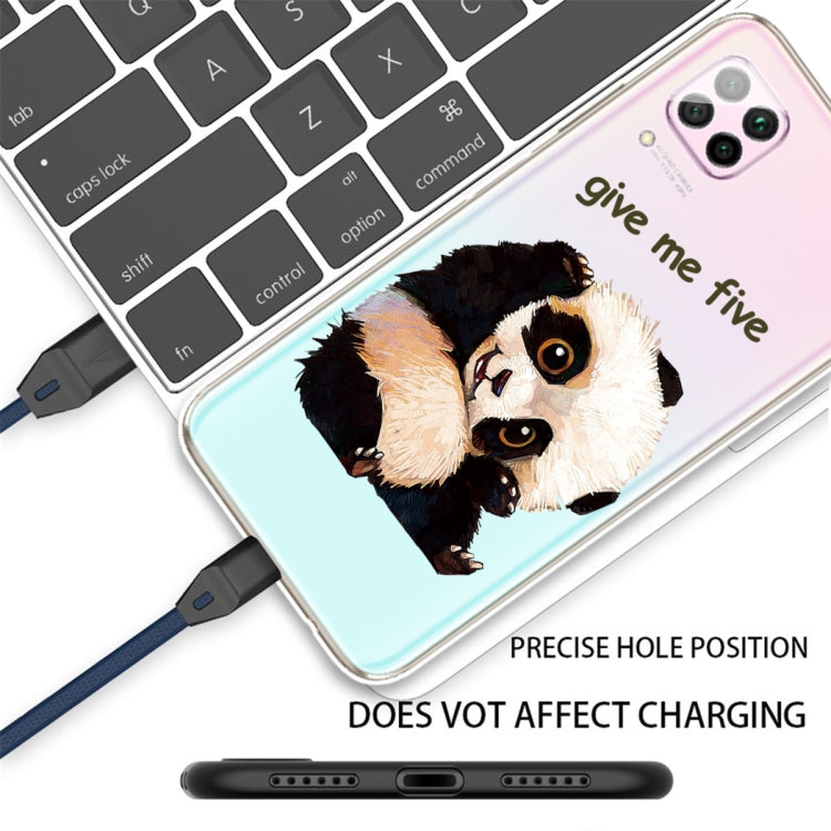 For Huawei P40 lite E / Y7p Shockproof Painted TPU Protective Case(Fighting Panda)