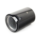 Car Modified Glossy Surface Exhaust Pipe Carbon Fiber Tail Throatfor BMW M2 / M3 / M4 / M5, Outer Diameter of Air Inlet:70mm