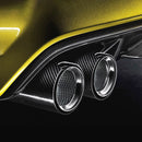 Car Modified Matte Surface Exhaust Pipe Carbon Fiber Tail Throatfor BMW M2 / M3 / M4 / M5, Outer Diameter of Air Inlet:73mm