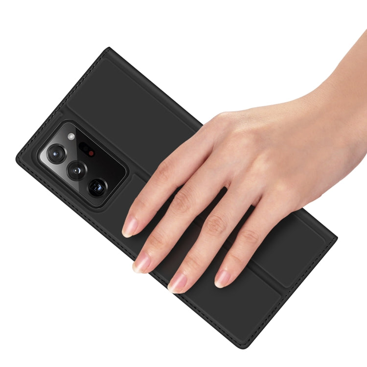 For Samsung Galaxy Note 20 Ultra DUX DUCIS Skin Pro Series Horizontal Flip PU + TPU Leather Case, with Holder & Card Slots(Black)