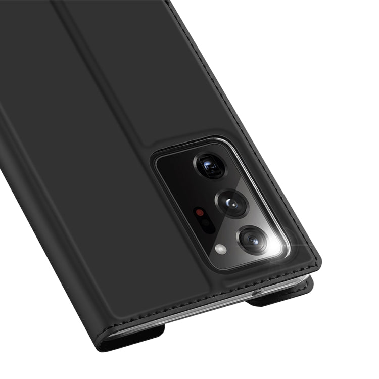 For Samsung Galaxy Note 20 Ultra DUX DUCIS Skin Pro Series Horizontal Flip PU + TPU Leather Case, with Holder & Card Slots(Black)