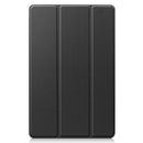 For Samsung Galaxy Tab A7 2020 T500 Custer Texture Horizontal Flip Leather Case with Three-folding Holder & Sleep / Wake-up Function(Black)