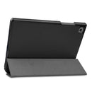 For Samsung Galaxy Tab A7 2020 T500 Custer Texture Horizontal Flip Leather Case with Three-folding Holder & Sleep / Wake-up Function(Black)