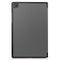 For Samsung Galaxy Tab A7 2020 T500 Custer Texture Horizontal Flip Leather Case with Three-folding Holder & Sleep / Wake-up Function(Grey)