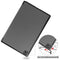 For Samsung Galaxy Tab A7 2020 T500 Custer Texture Horizontal Flip Leather Case with Three-folding Holder & Sleep / Wake-up Function(Grey)