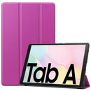 For Samsung Galaxy Tab A7 2020 T500 Custer Texture Horizontal Flip Leather Case with Three-folding Holder & Sleep / Wake-up Function(Purple)