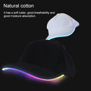 LED Luminous Baseball Cap Male Outdoor Fluorescent Sunhat, Style: Battery, Color:Black Hat Colorful Light